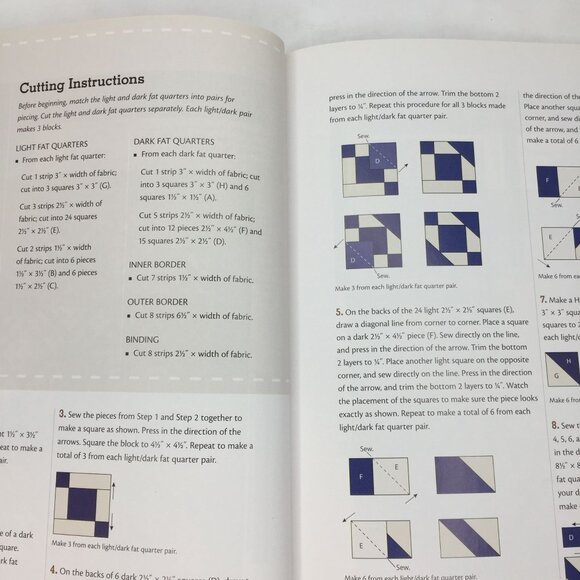 The Quiltmaker's Club Fat Quarter Winners Quilt Book Monique Dillard 11 Patterns - Picture 3 of 11